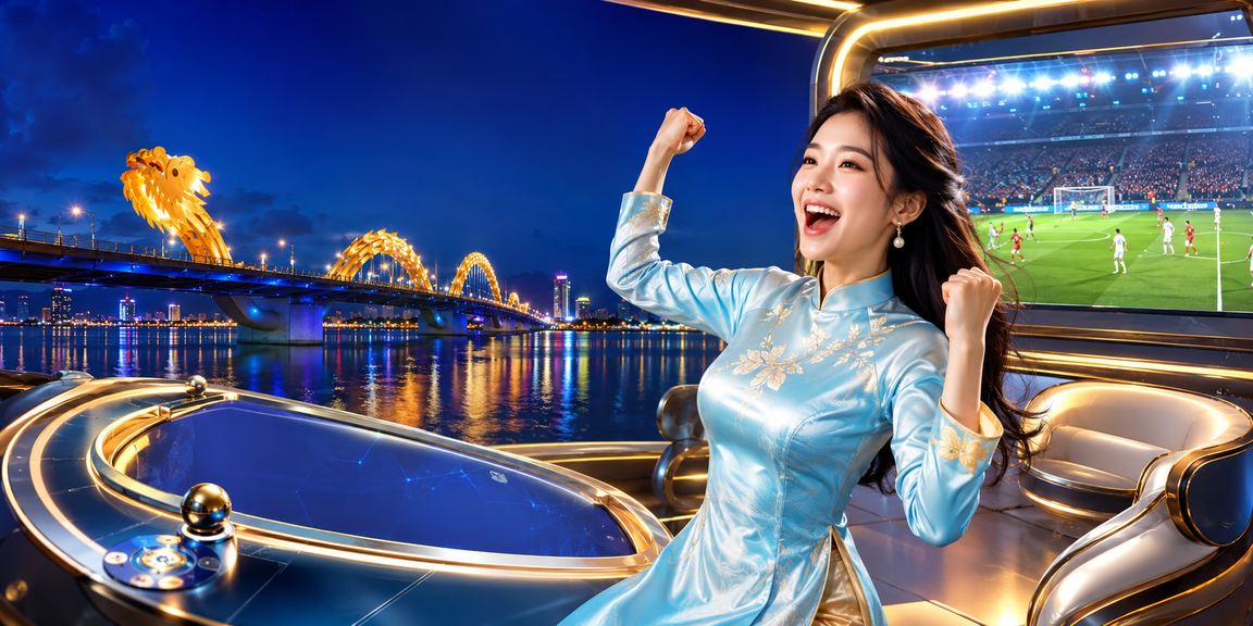 Cảnh Đà Nẵng về đêm với trang phục áo dài – người dùng trải nghiệm trò chơi trực tuyến trên di động