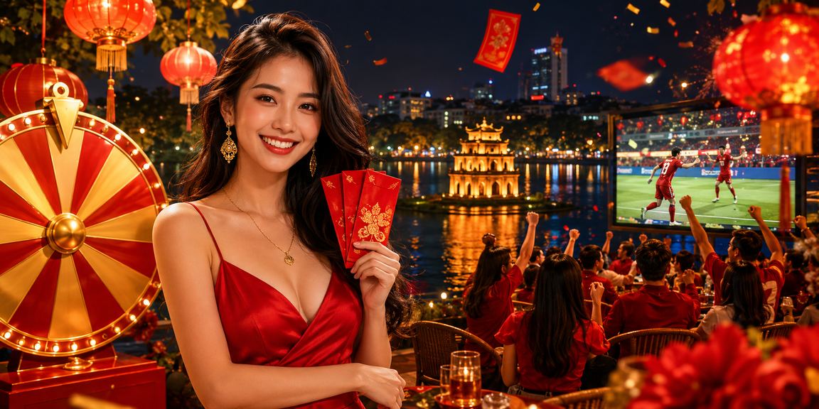 Đèn lồng rực rỡ tại Hà Nội trong không khí bốc thăm may mắn đêm hội