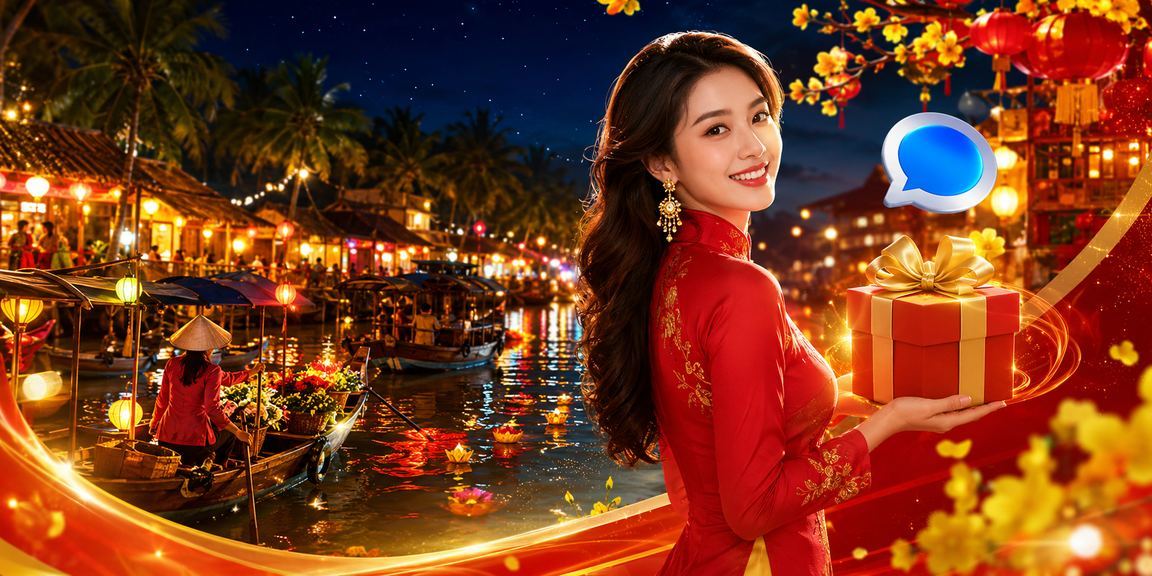 Lễ hội Tết sôi động tại vùng Mekong với người dân tham gia giải trí trực tuyến trong không khí xuân